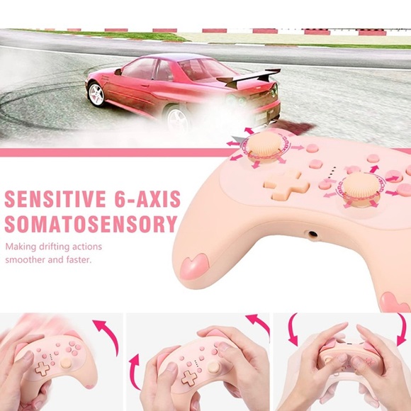 Cute Cat Ears Switch Pro Controller - Picture 5 of 7